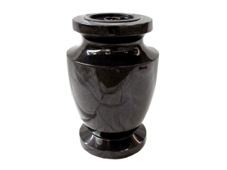 Vase funéraire Ancien noir fin