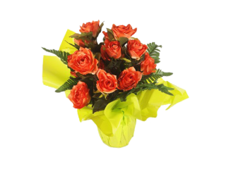 Bouquet bulle roses 7A